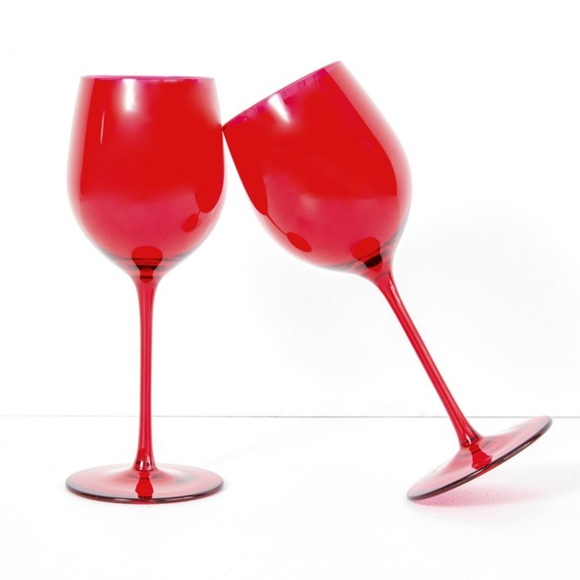 NIB CHIC & TONIC Colored Wine Glasses - Set of 2 - Picture 5 of 11